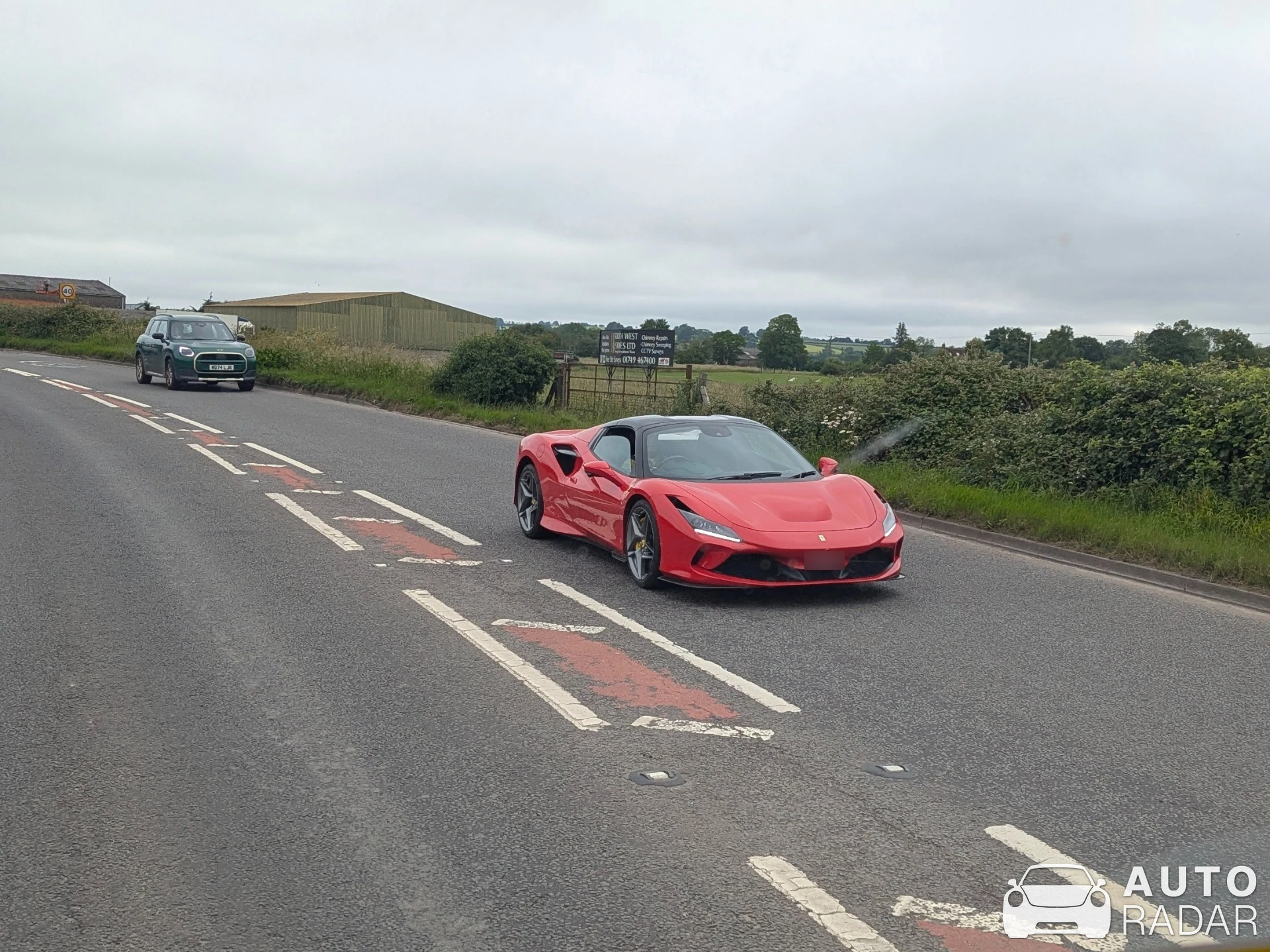 Ferrari F8 Tributo spotted in Yeovil
