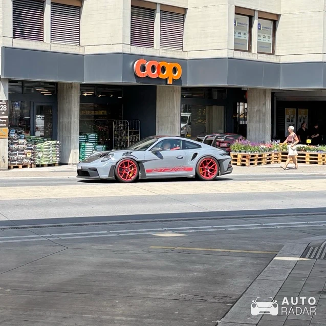 Porsche 992 GT3 RS MkI spotted in Zwingen