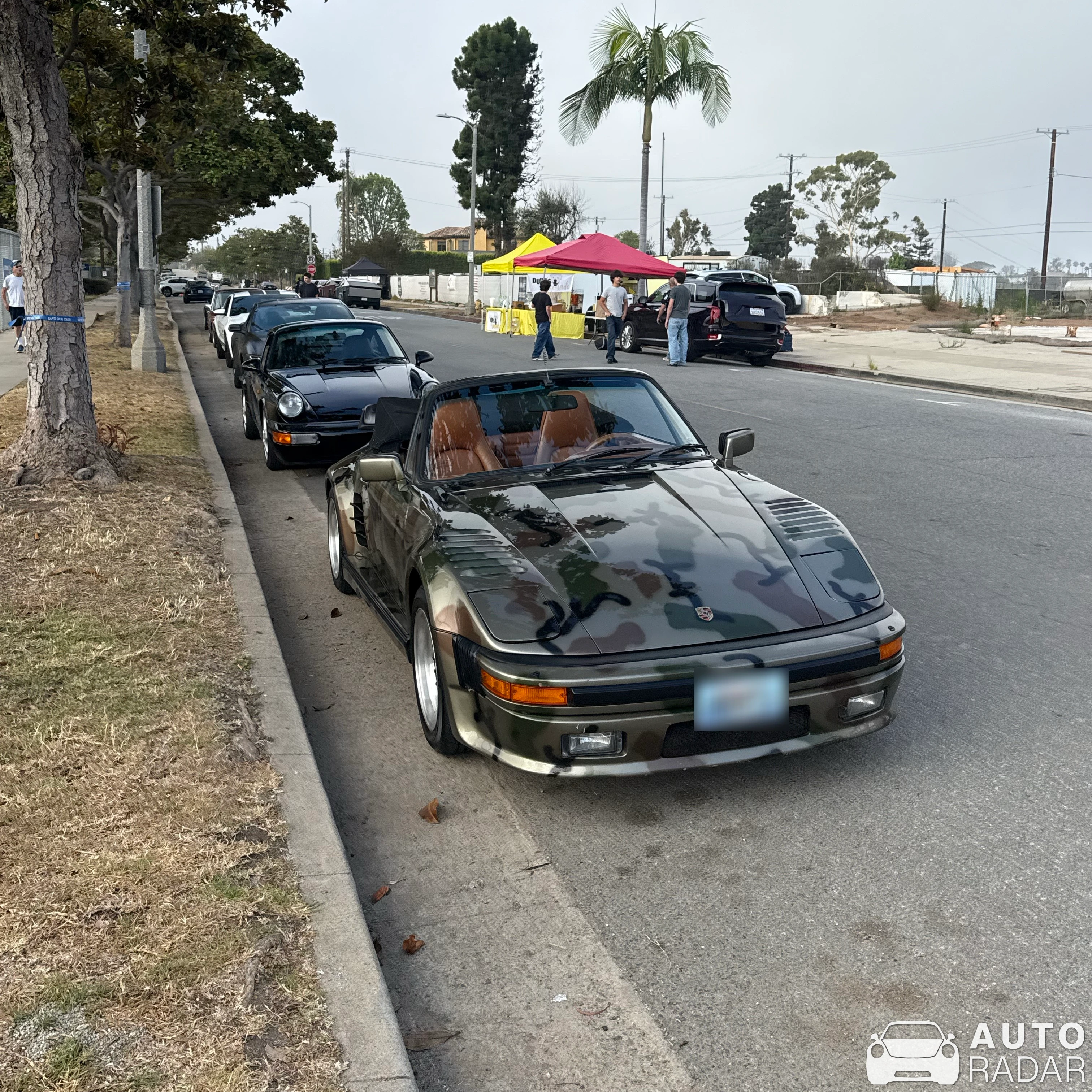 Porsche 930 Turbo Flachbau Cabriolet spotted in Los Angeles