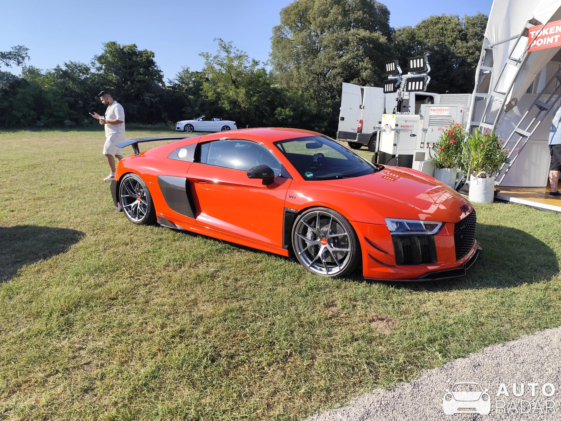 Audi R8 V10 Plus 2015 spotted in Monzambano
