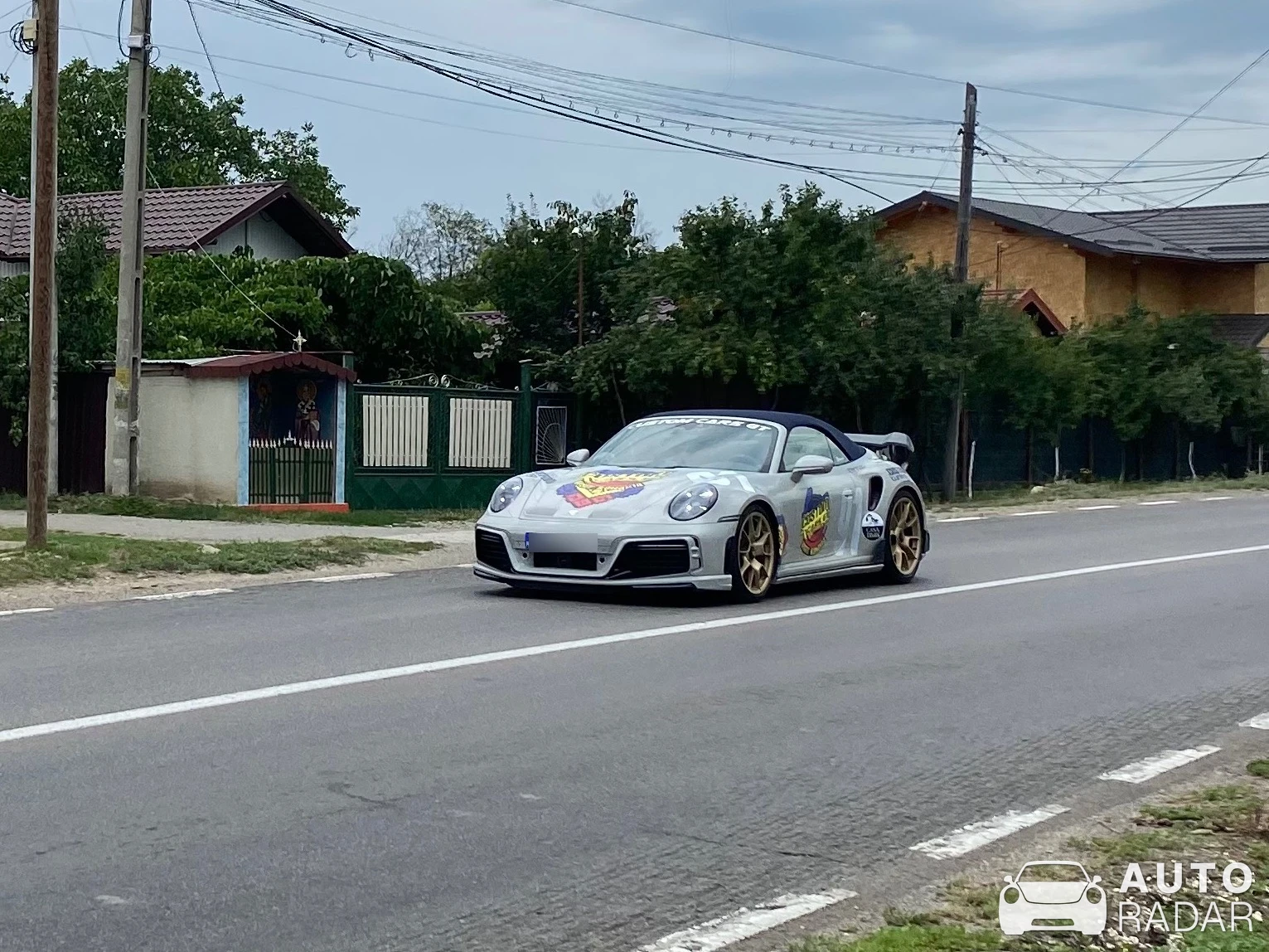 Porsche 992 Turbo S Cabriolet spotted in Măgurele, Romania