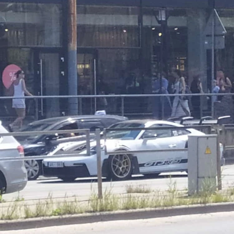Porsche 992 GT3 RS spotted in Rīga, Latvia