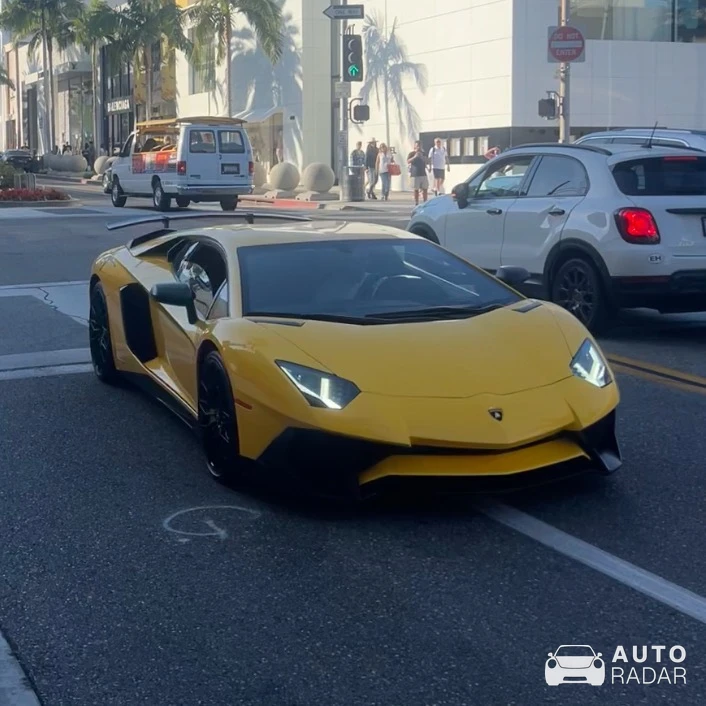 Lamborghini Aventador SV spotted in Beverly Hills, United States