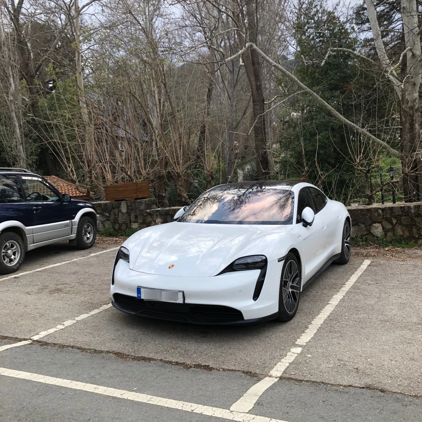 Porsche Taycan spotted in Kampos, Cyprus