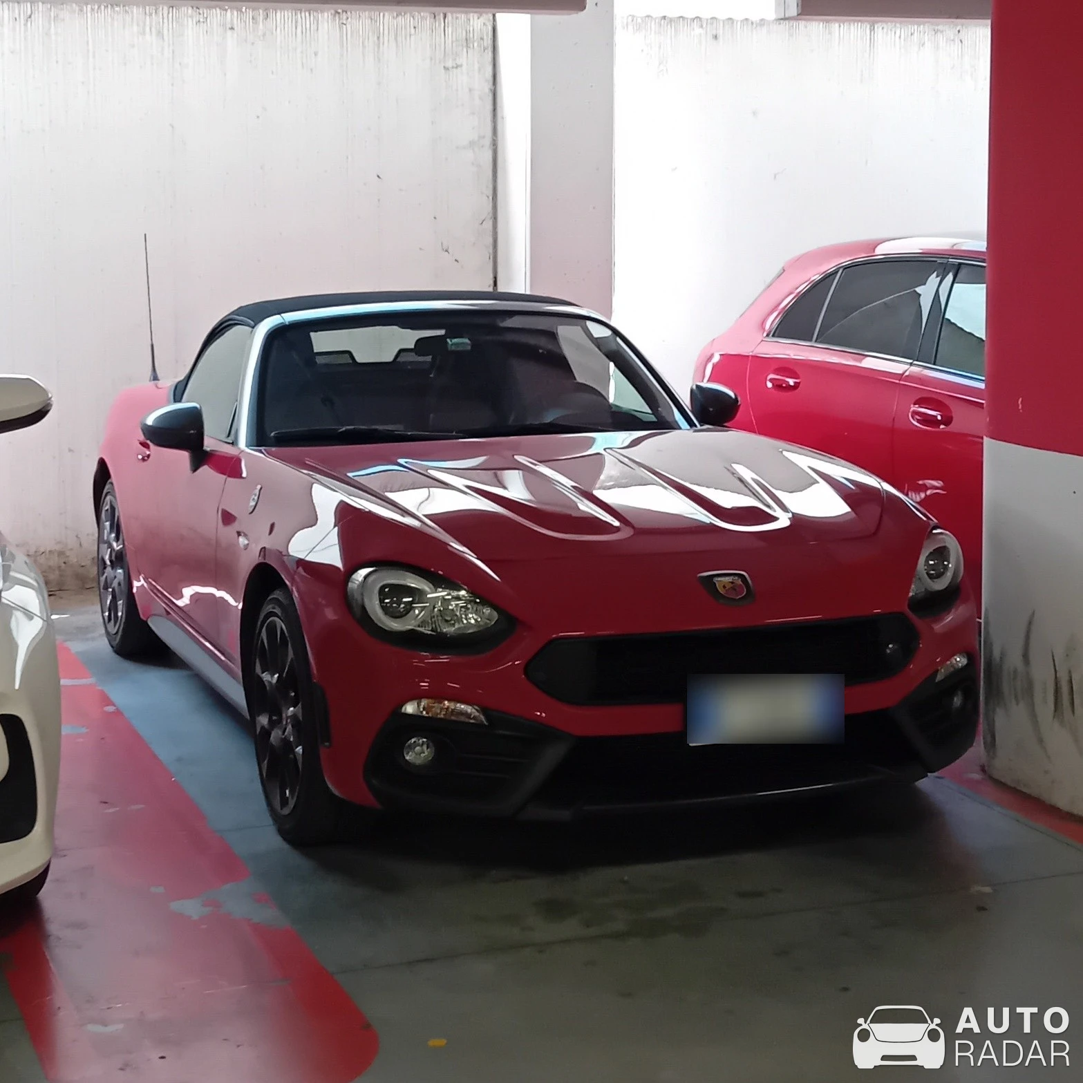 Abarth 124 spotted in Modena
