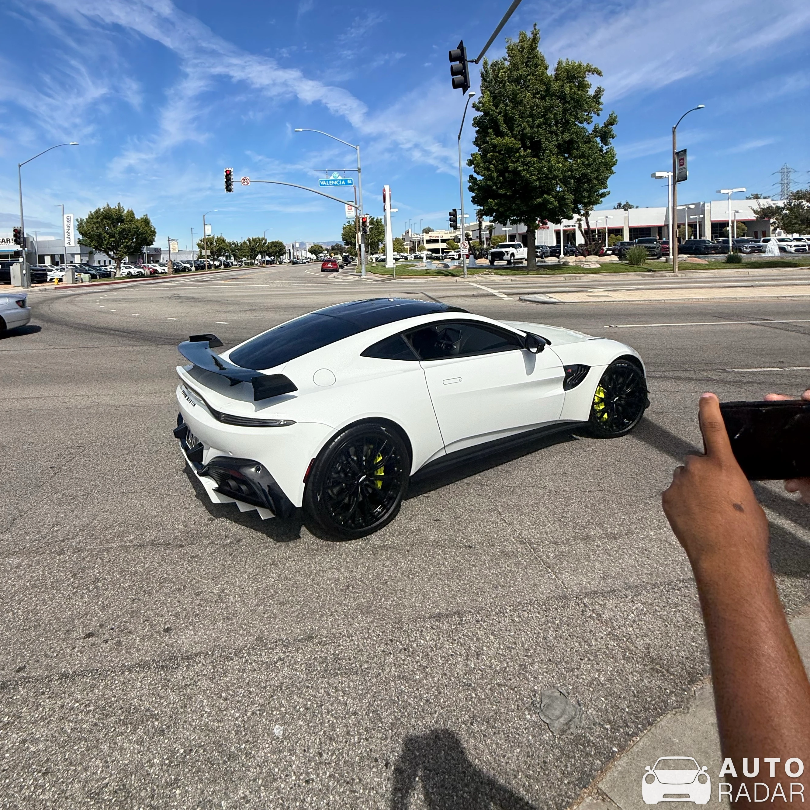Aston Martin V8 Vantage Formula 1 Edition spotted in Santa Clarita