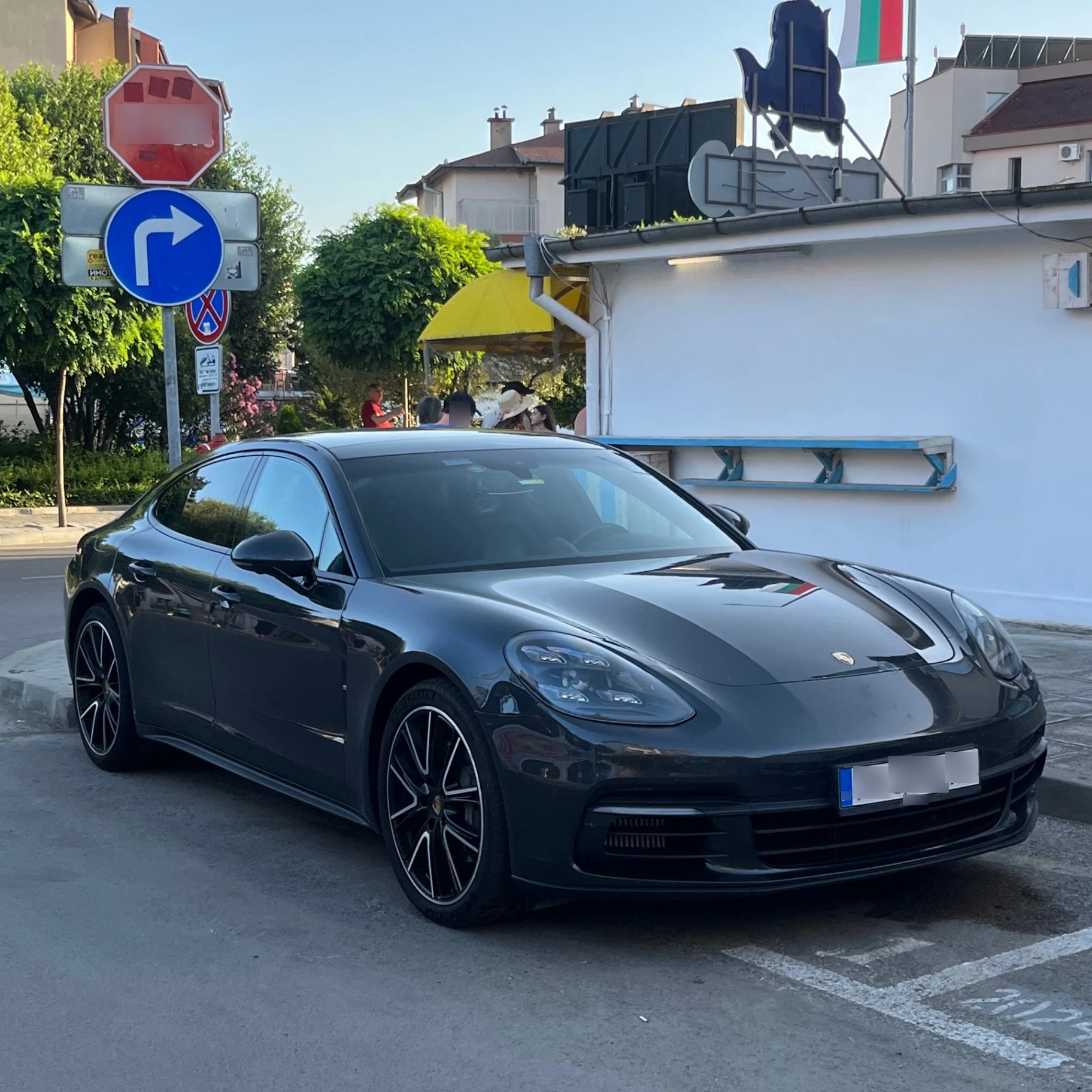 Porsche Panamera 4S spotted in Primorsko, Bulgaria