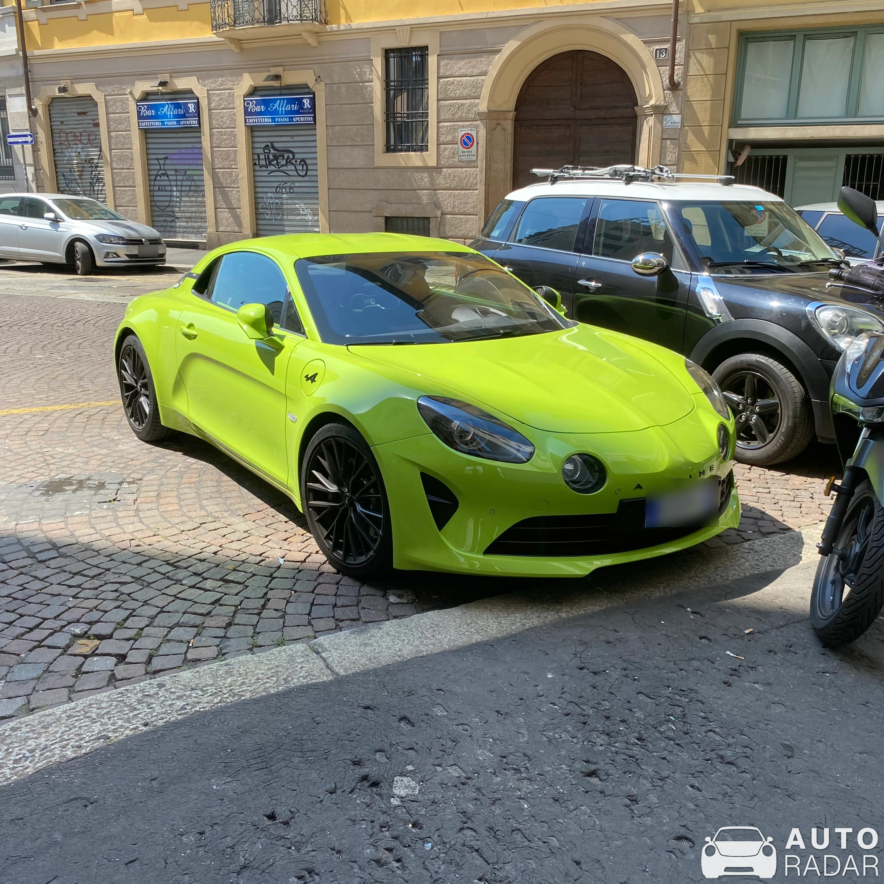 Alpine A110 S spotted in Milano