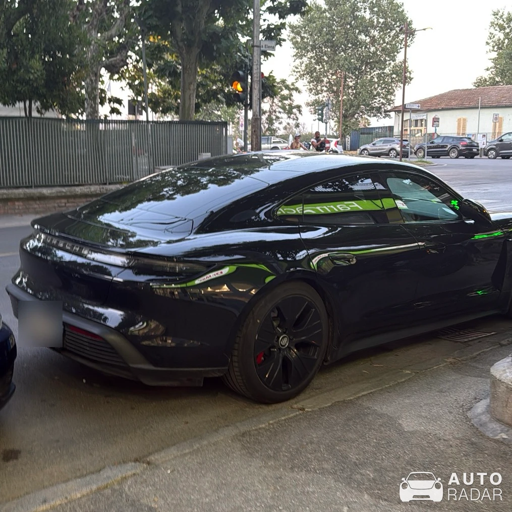 Porsche Taycan spotted in Serravalle