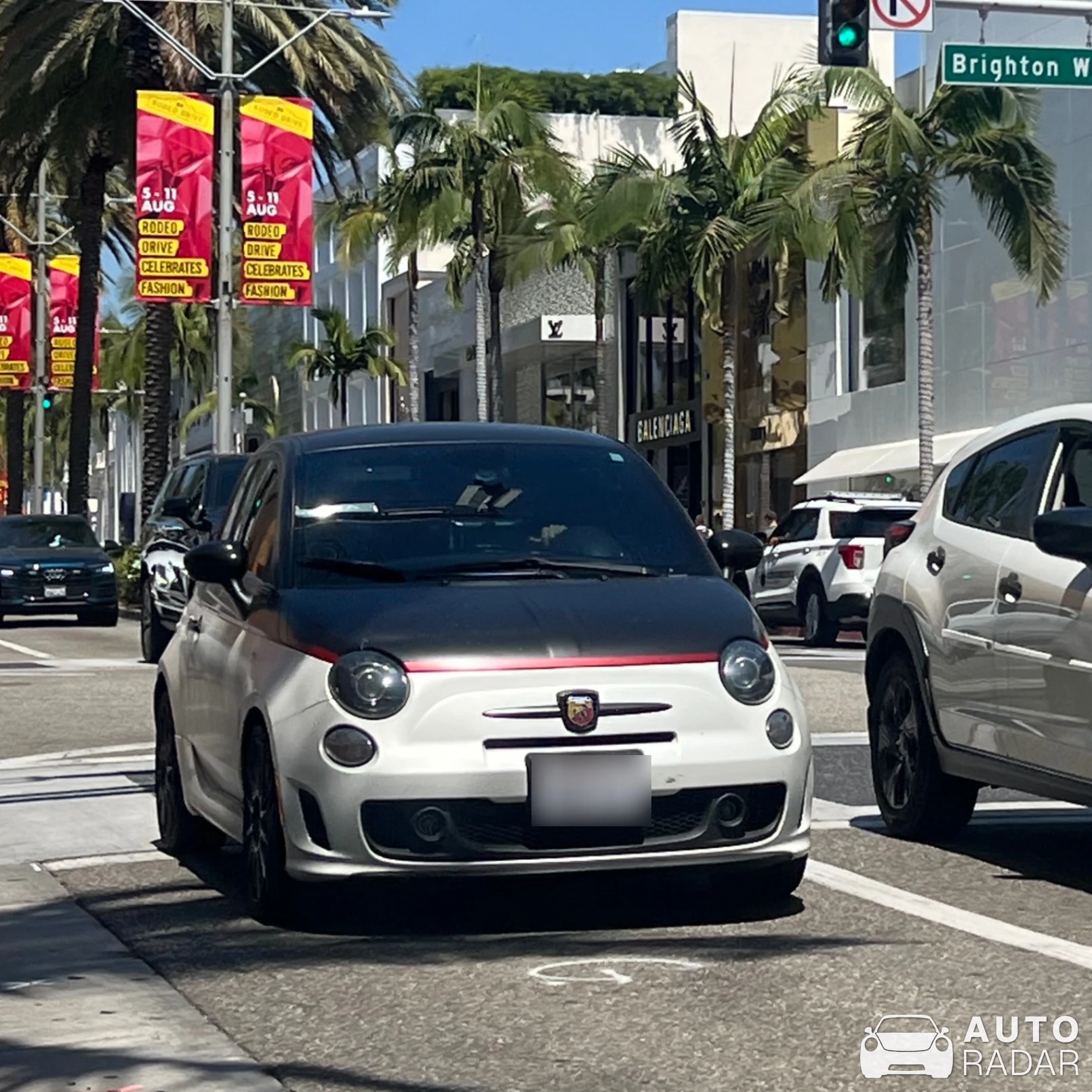 Abarth 500 spotted in Beverly Hills, United States