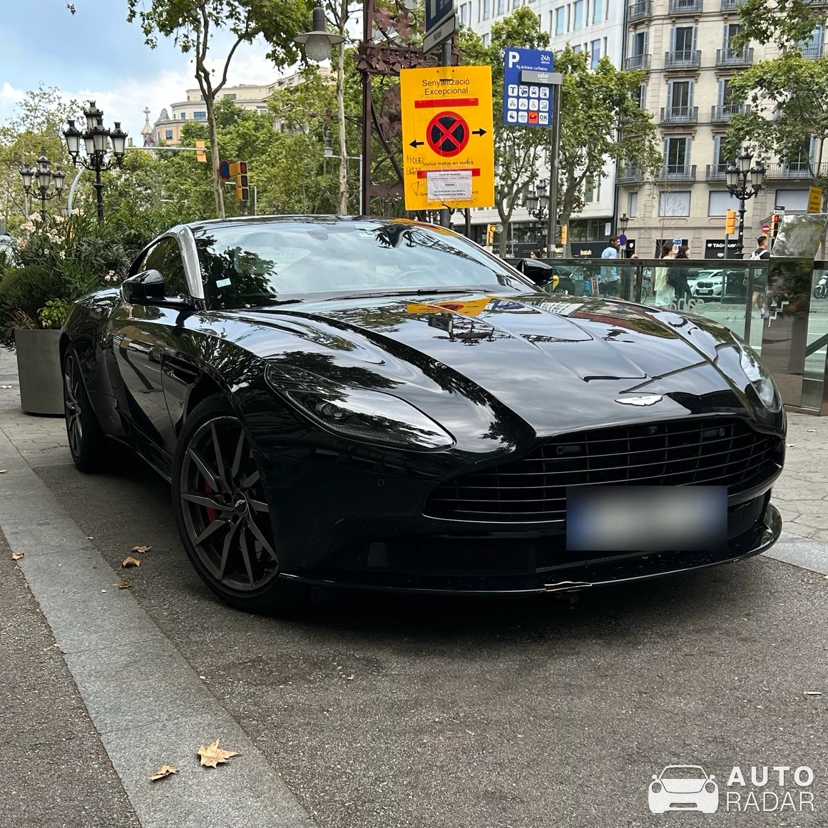 Aston Martin DB11 spotted in Barcelona