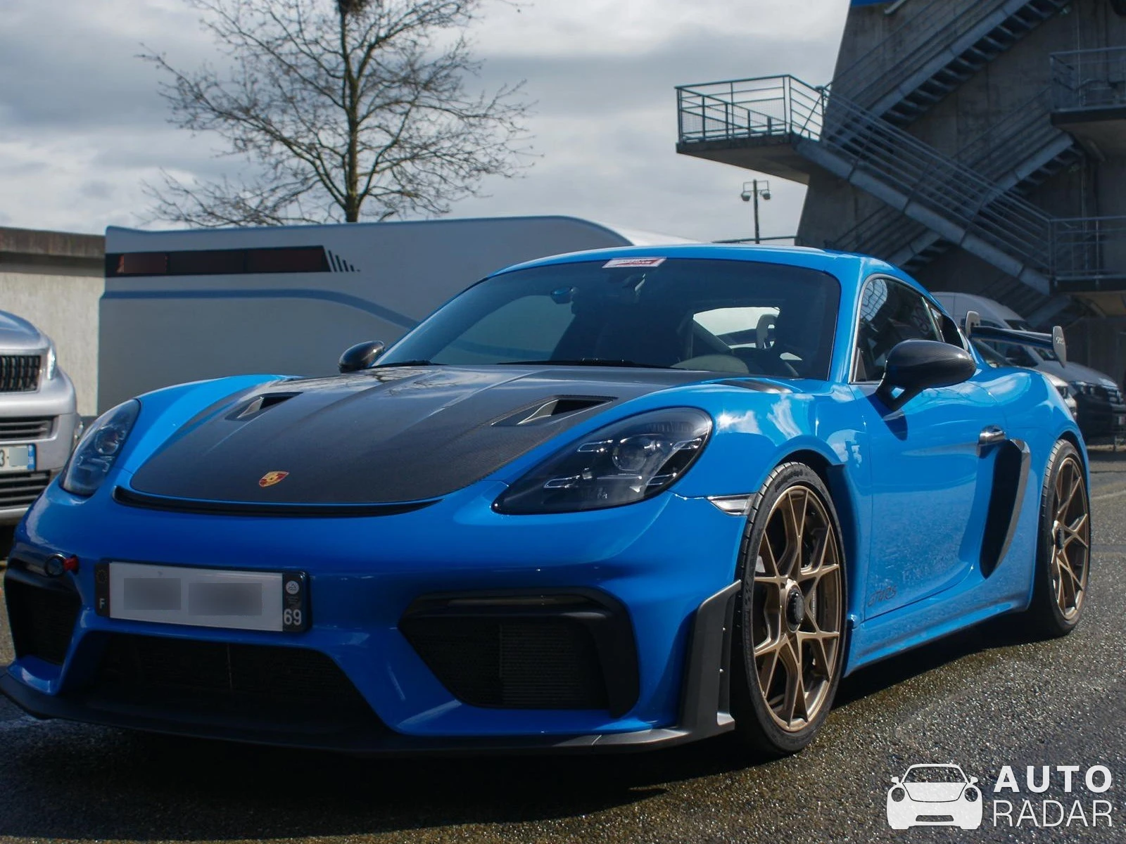 Porsche 718 Cayman GT4 RS spotted in Le Mans, France