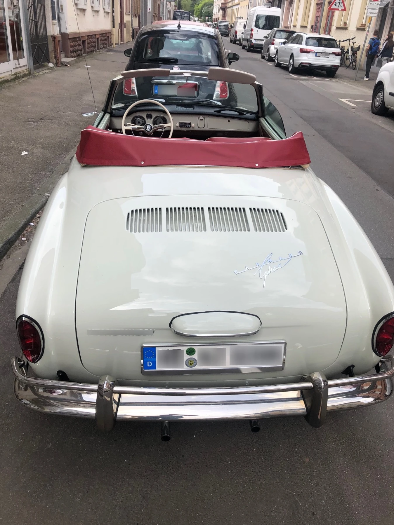 Volkswagen Type 14 Karmann-Ghia Cabriolet spotted in Heidelberg, Deutschland
