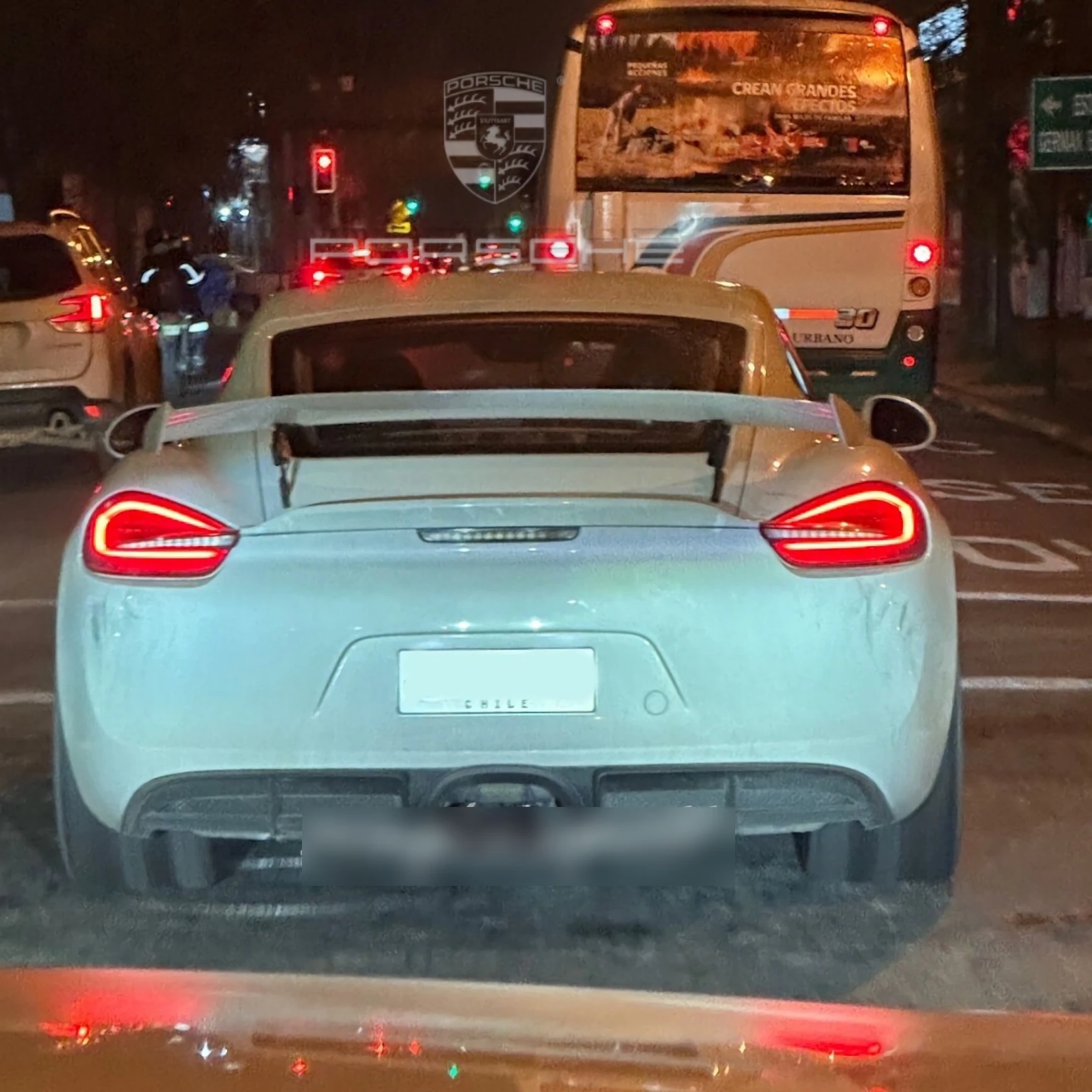 Porsche 981 Cayman GT4 spotted in Temuco, Chile
