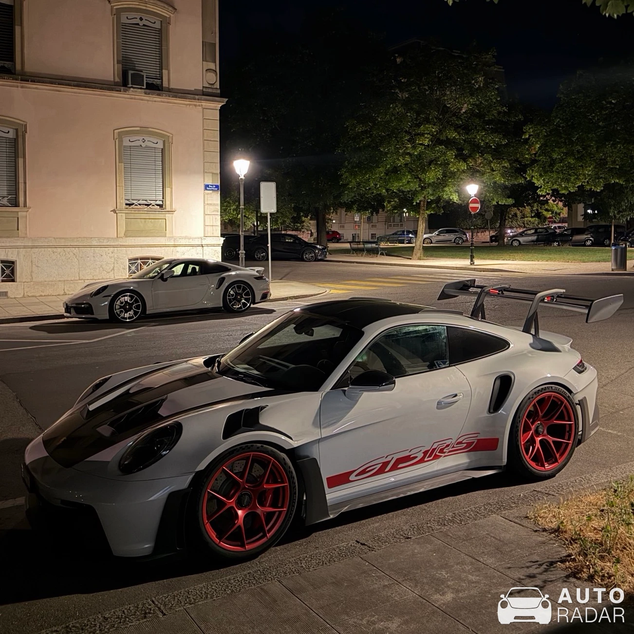 Porsche 992 GT3 RS Tribute to Carrera RS spotted in Meyrin