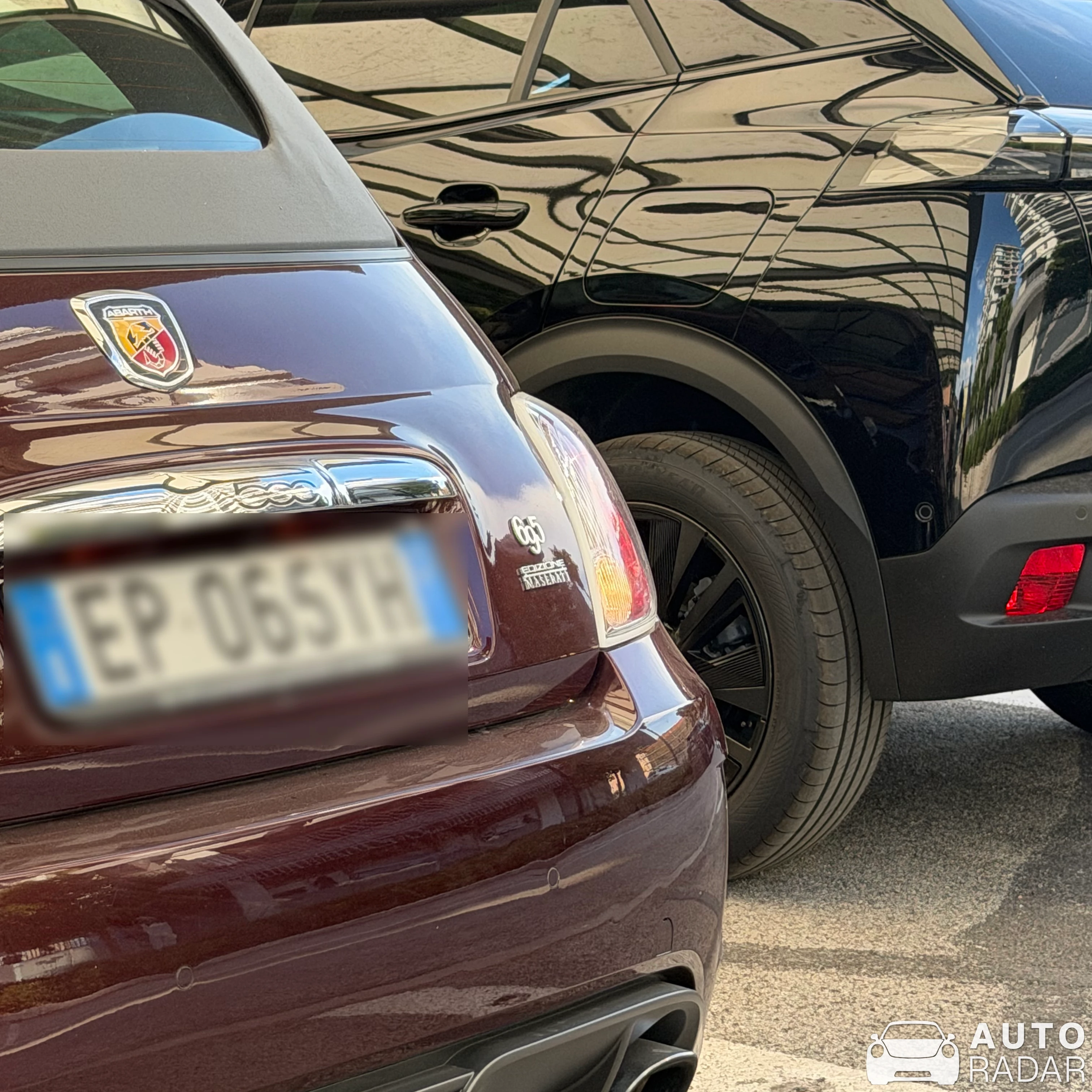 Abarth 695 Edizione Maserati spotted in Pescara