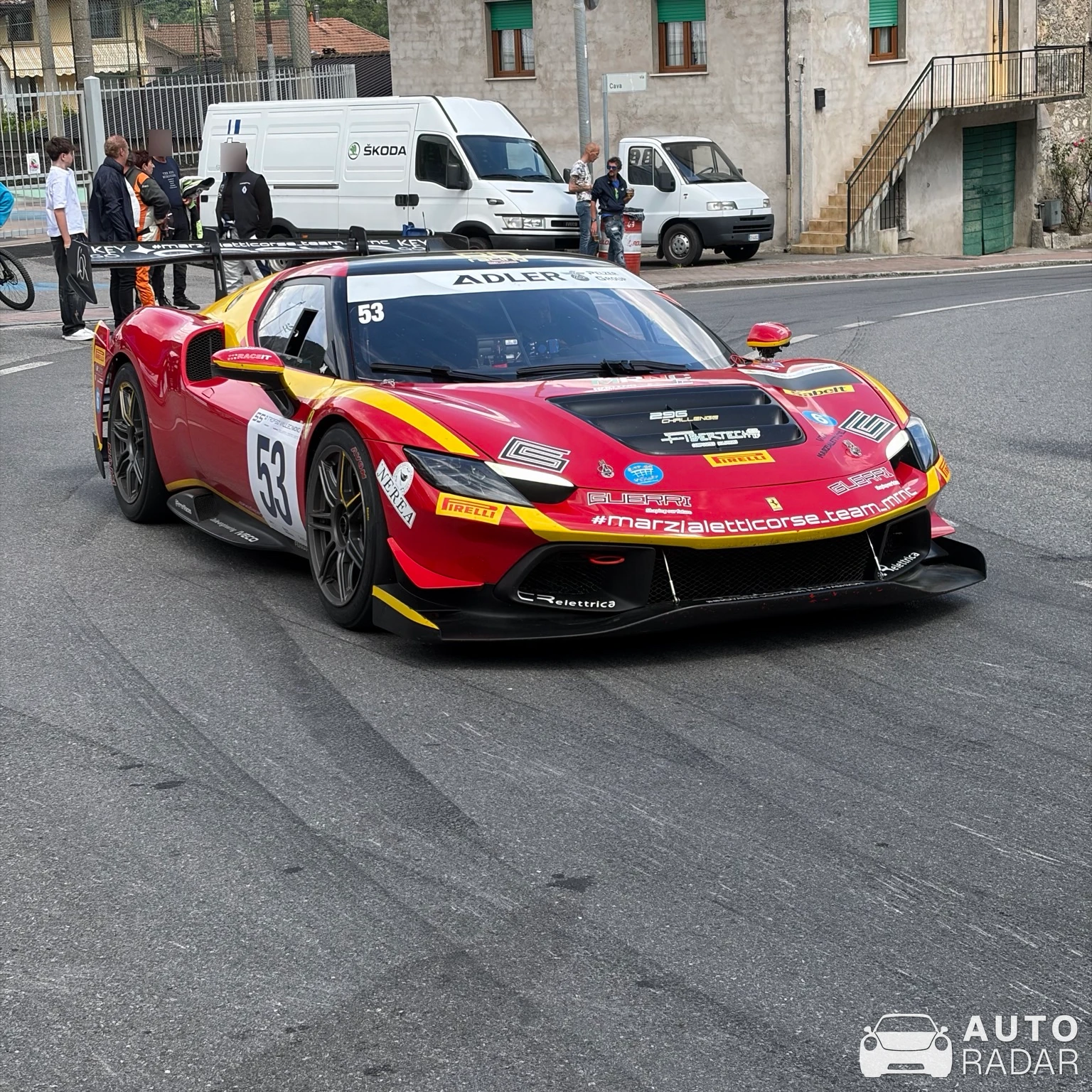 Ferrari 296 Challenge spotted in Malegno