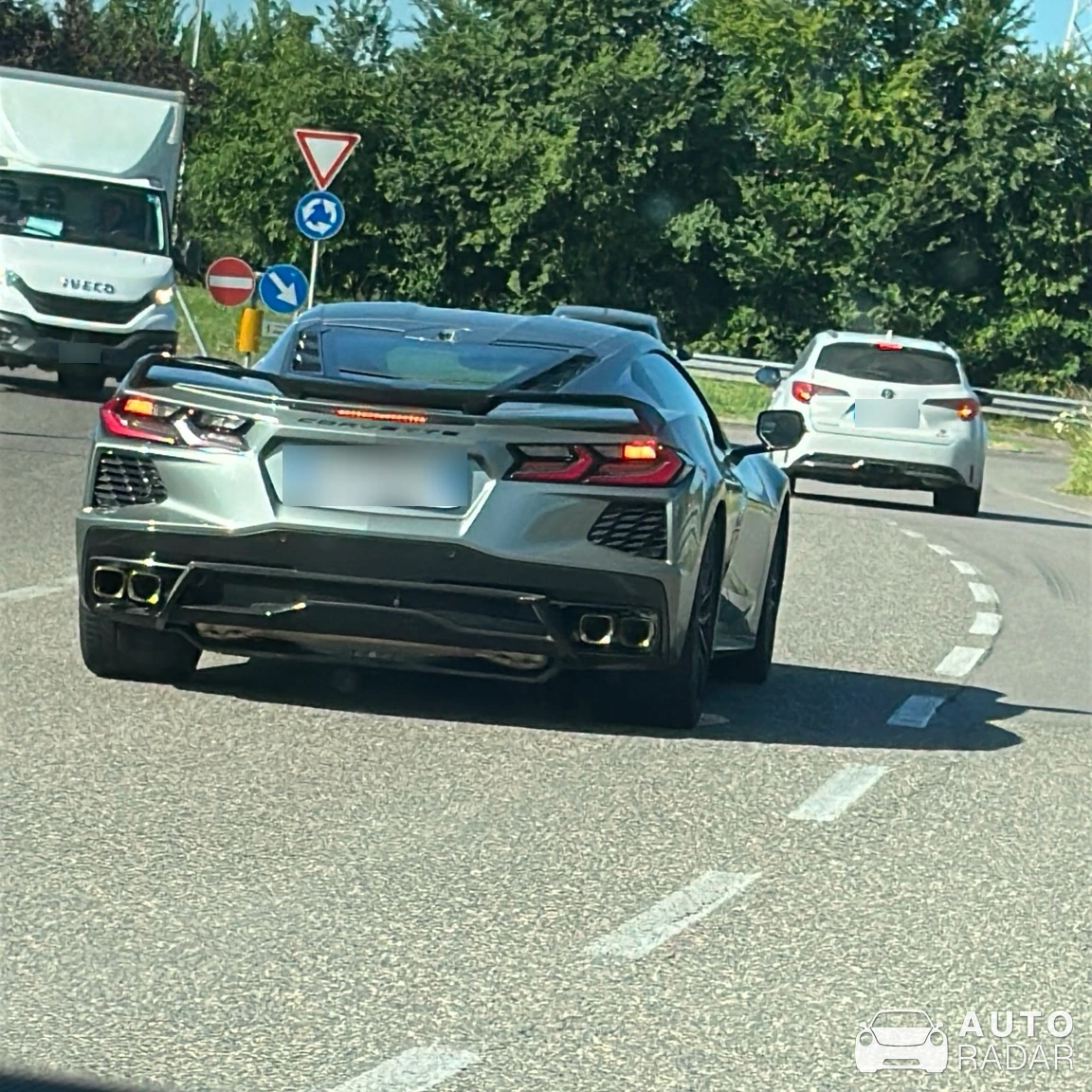 Chevrolet Corvette C8 Stingray spotted in Castano Primo